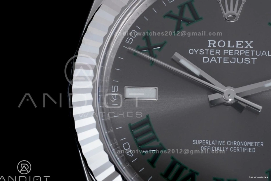 SS 41 Edition Green 904L on Steel Dial Clean SH 657 Datejust Bracelet Roman 1:1 Best Durable Gray SS 1029